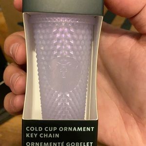 Starbucks Holiday Studded Tumbler ornament Icy White